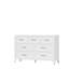 Armoire de rangement à 7 tiroirs à profil bas pour chambre à coucher et salon