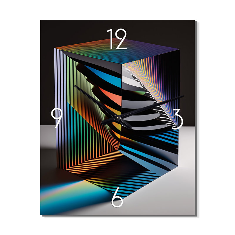 Structural Geometry Architecture I - Futuristic Architecture Wall Clocks, Extra Large