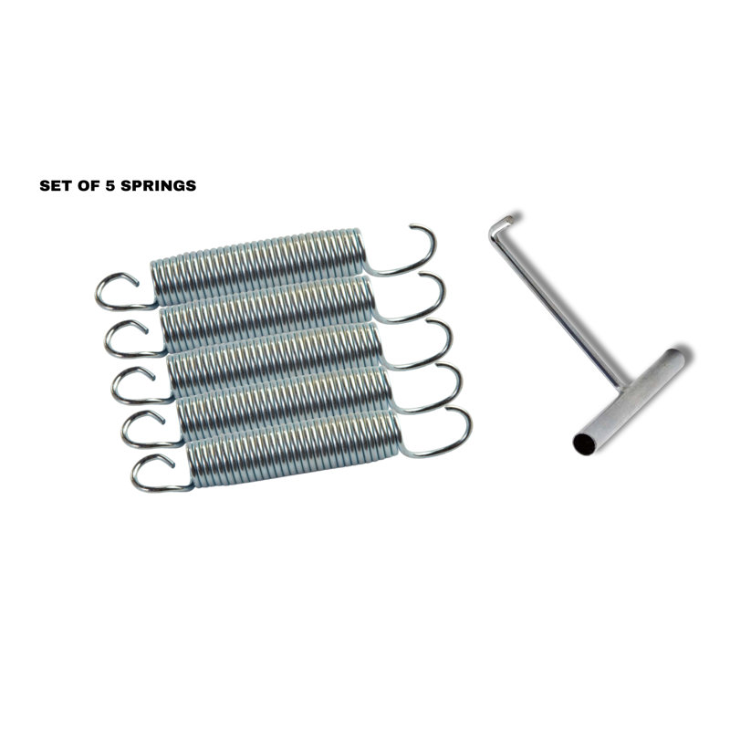 8.5" Silver Galvanized Steel Trampoline Spring Set