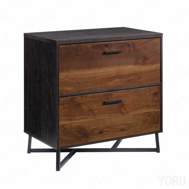 Classeur, moderne pour bureau - Noyer foncé