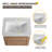 36''/40'' Single Floating Bathroom Vanity With Ceramic Sink, Wall Mounted Bathroom Vanity With  Soft Close Door And Shelf-755868671-752551671
