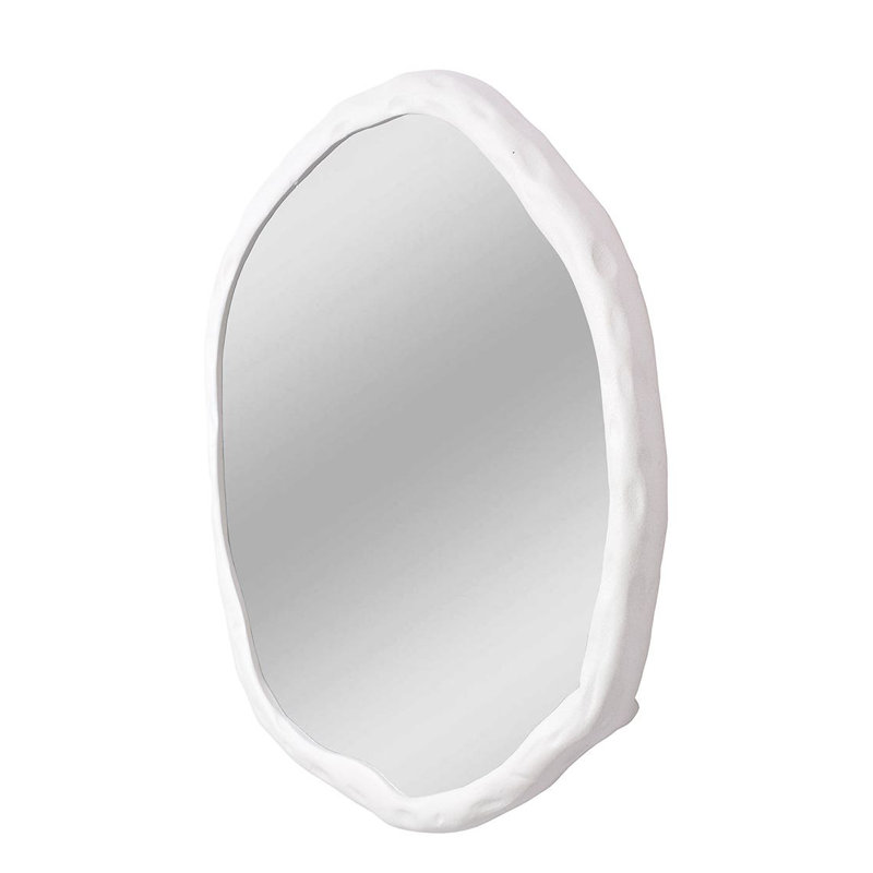 Nola Aluminum Novelty Mirror, 36.5" x 36.5", White