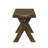 47 - Inch Knotty Nutmeg Dining Bench Crafted From Solid Rubberwood, Smooth Seat, Worn Edges, And Trestle Base For Versatile Decor Finish Rubberwood Bench, Contoured Traditional Spaces