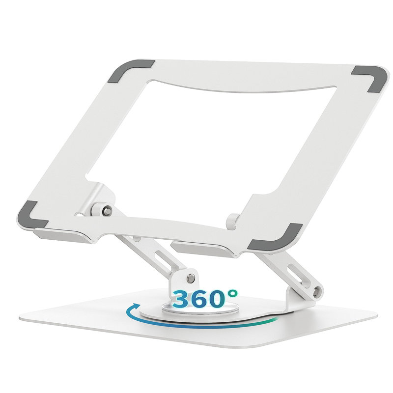 Metal Monitor Stand, White
