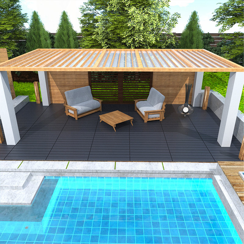 2FT Deck Tiles, Gray
