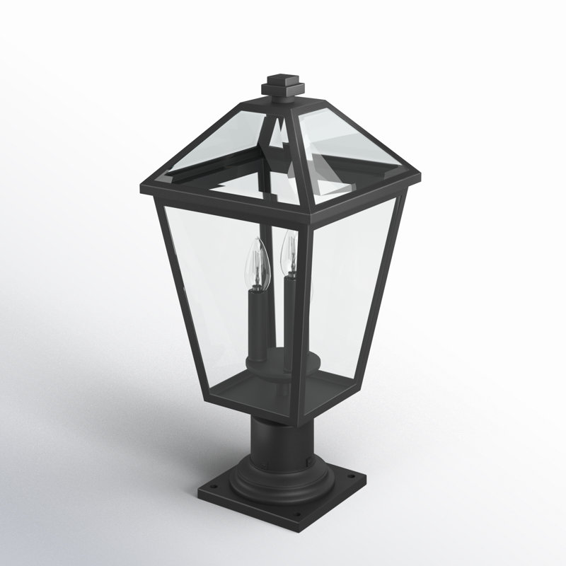 Anaye Lantern Head, Black, Beveled, 20.5" H x 10" W x 10" D