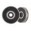 Rouleau tandem Nuair pour portes coulissantes en verre - Roue de 1-1 / 4 po - Zinc