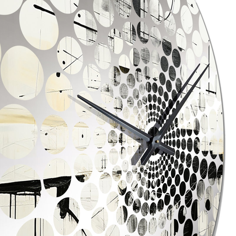 Ellerby - Horloge murale peinture abstraite, Petit
