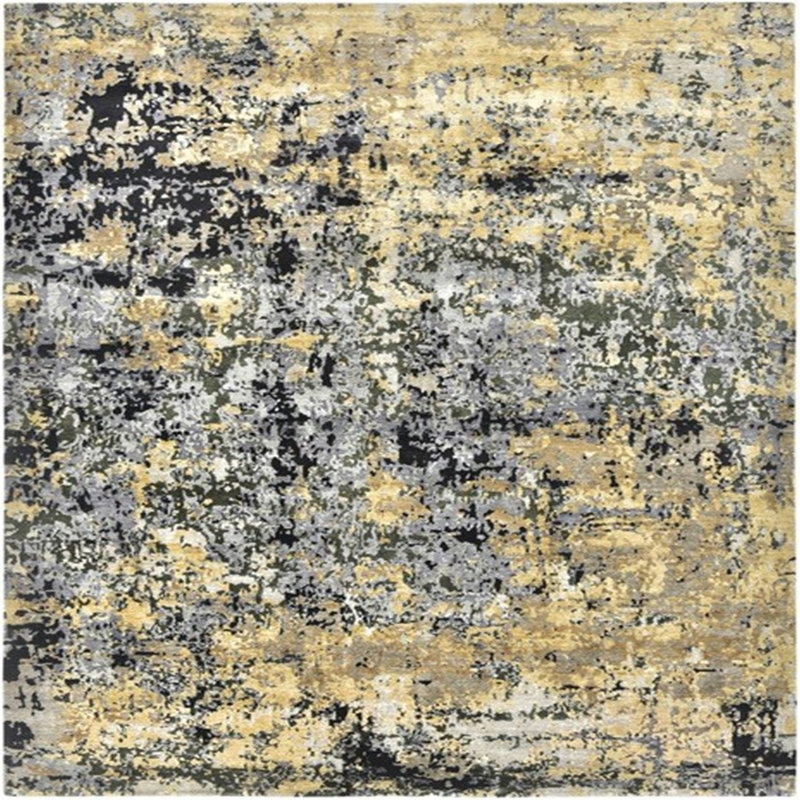 Abstract Indoor Rug, Square 3'