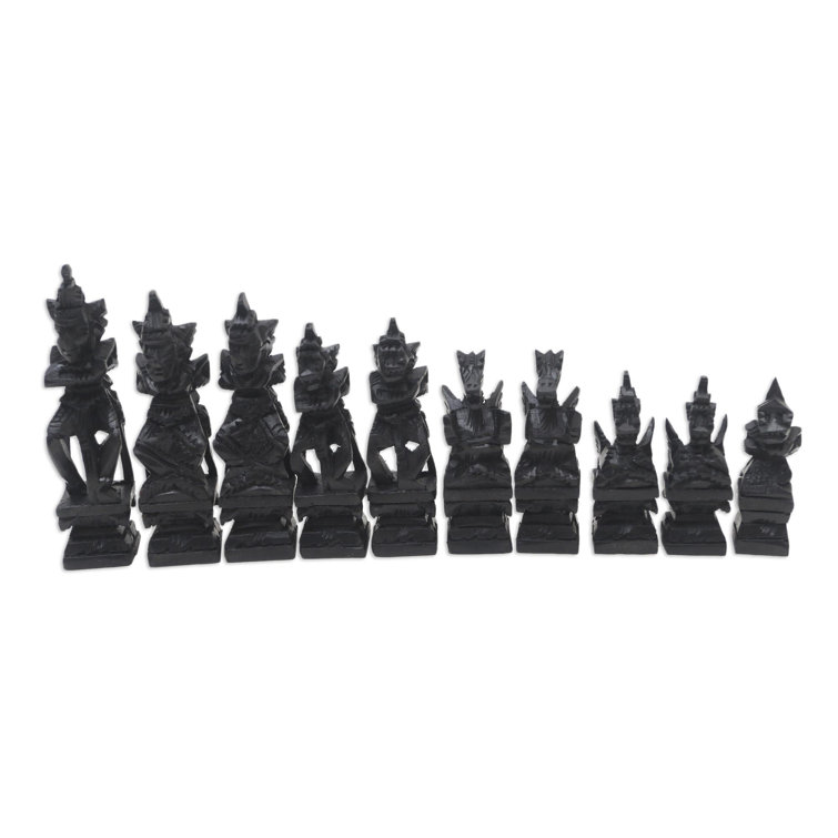 Novica Mukhamedali Novica 2 Player Wood Chess And Checkers Set