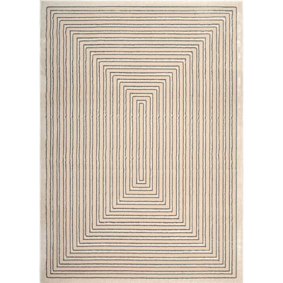 Monaco Series Abrstract Black/Gray/Ivory/Beige Area Rug