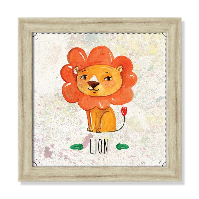 Impression sur papier Jungle Day 1 ', Cadre plat beige, H 12 po x l 12 po x P 0,6 po