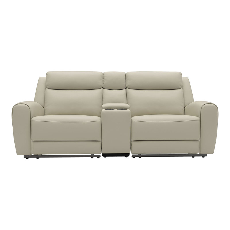 Burroughs Manual Reclining Loveseat, Beige