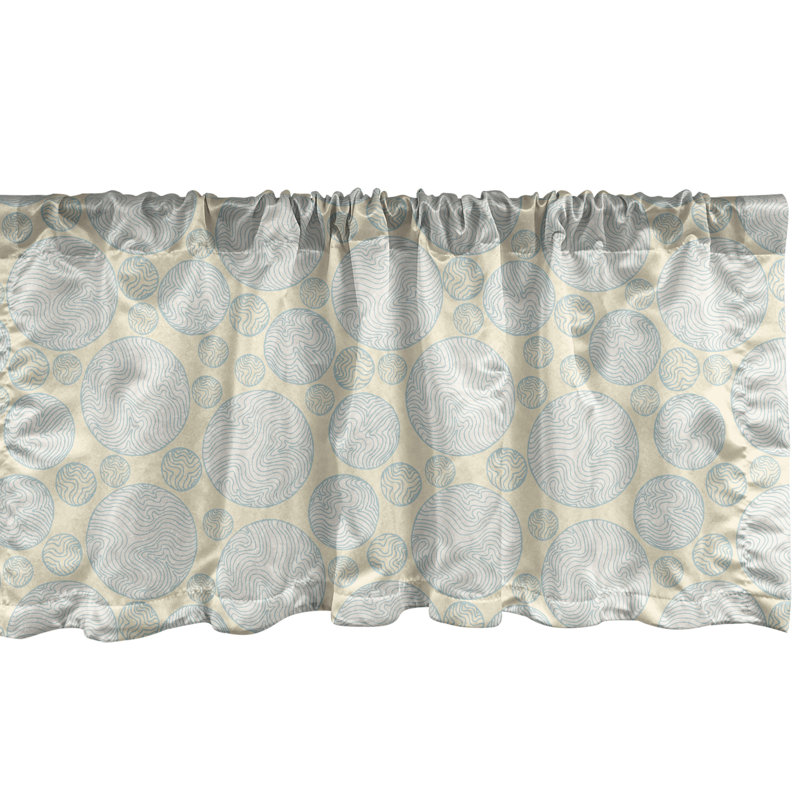 Ensemble de 2 cantonnières Ambesonne Neutral, L 54 po x L 12 po