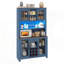 Armoire de rangement de cuisine avec prises à DEL, armoire rustique avec portes, tablettes et porte-bouteilles pour la salle à manger-796907536