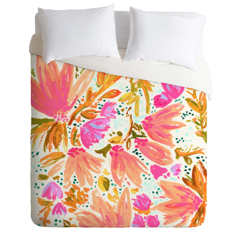 Ensemble de housse de couette Blossom, Housse de couette simple / simple TG et 1 taie dé