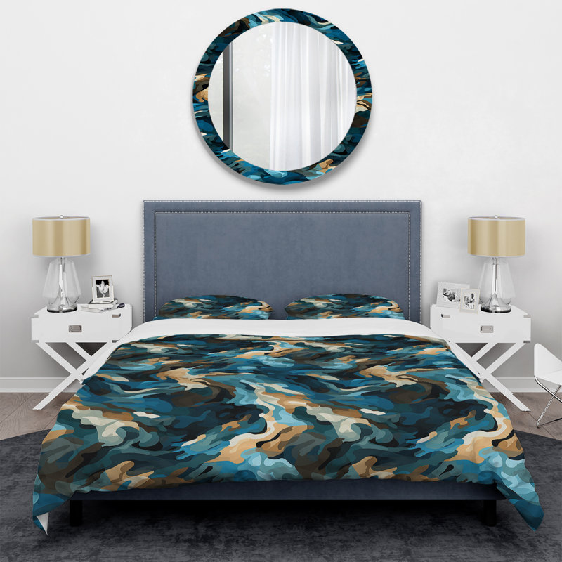 Ensemble de housse de couette Futuristic Stealth, Housse de couette simple + 1 taie décorative stan
