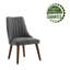 Chaise d'appoint rembourrée et capitonnée-392254311