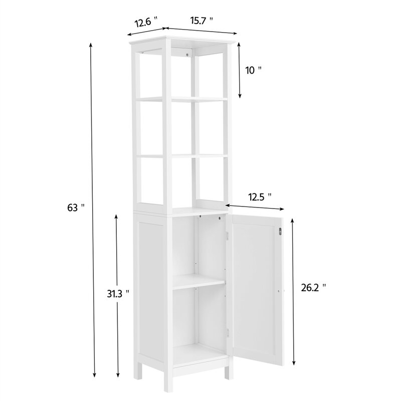 Dovecove Southa Freestanding Linen Cabinet & Reviews | Wayfair