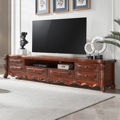 American-style retro carved storage TV cabinet
