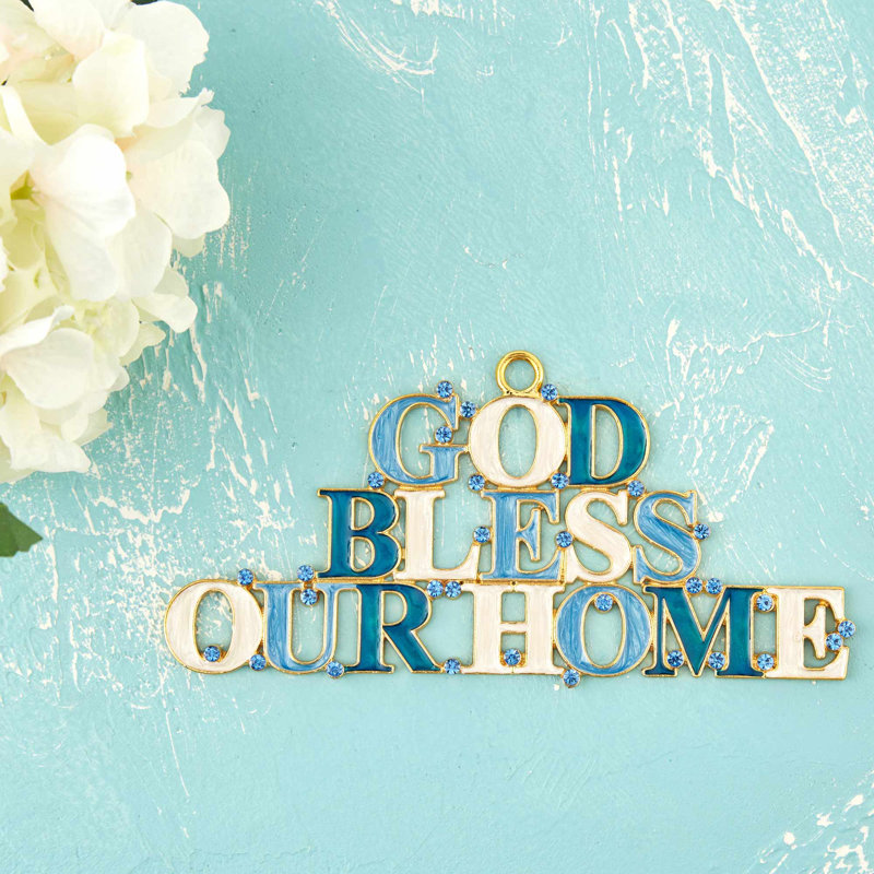 Handmade Wall Decor on Crystal, 3.5" H x 7.25" W x 0.2" D
