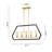 Blythdale 5 - Light 37.2"W Kitchen Island Linear Pendant-68036913