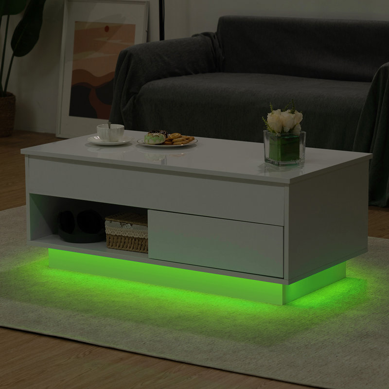 Table basse simple Bjarke, Blanc