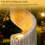 Weather Resistant Sculptural Fountain with Lights