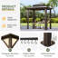 Pavillon de jardin d'extérieur en aluminium de qualité supérieure-111670581