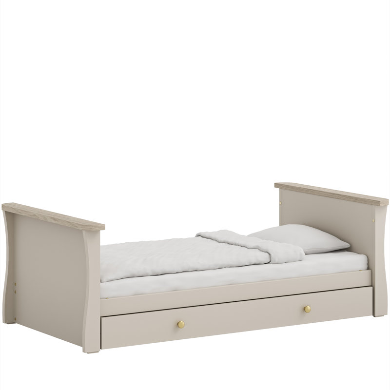Little Acorns Celeste Cot Bed - Cashmere & Grey Ash - 140 x 70cm