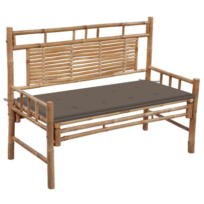 Wingert Bamboo / Rattan Garden Bench