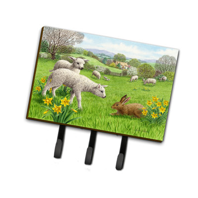 Rangement mural avec crochets pour agneaux, moutons et lapins
