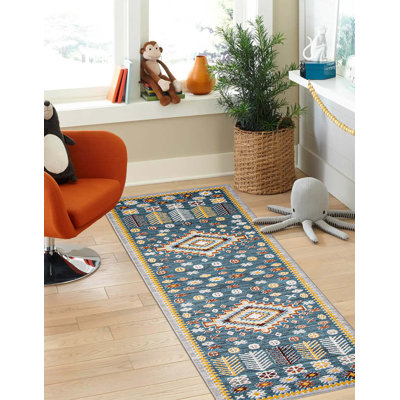Tapis bleu