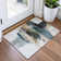 Machine Washable Indoor/Outdoor Xhevrie Green Rug