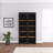72"H Black Wood Two-Tone Storage Cabinet Bookcases With With Adjustable Shelves-911286141