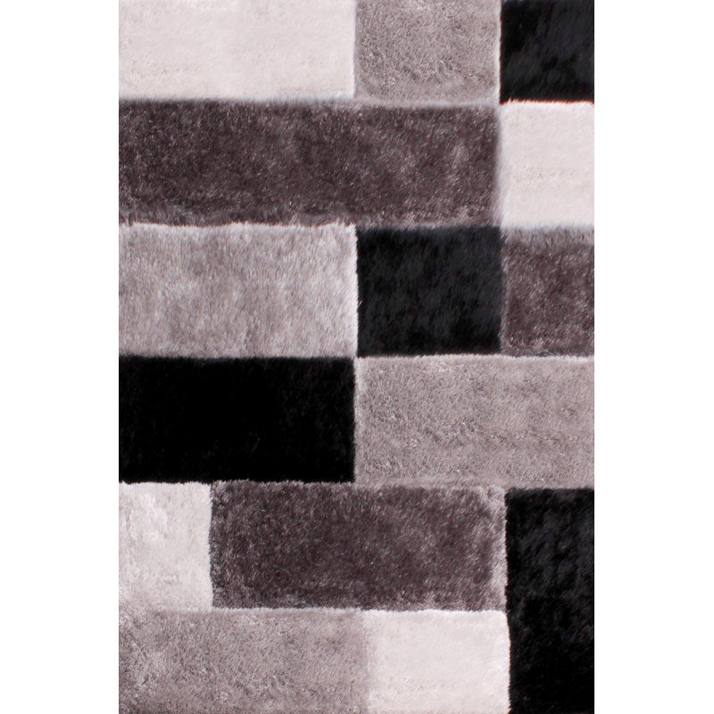 Oktay Geometric Hand Woven Area Rug, Rectangle 80 x 150cm