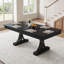 Table de salle à manger 71 po avec 2 tiroirs, table rectangulaire pour 6 à 8 personnes, piédestal double en forme de C, grande table de cuisine-129546534