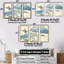 «Butterfly Blue Garden II», ensemble d'art mural sur toile encadré traditionnel-72043196-72044062