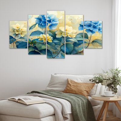 Beaubien - Hydrangea Canvas Wall Art Set
