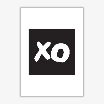 XO Black Square - Print