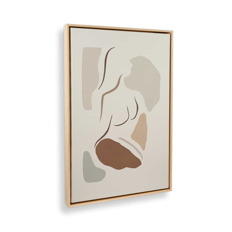 Soulful Contours, Cadre américain en érable flottant, H 18,75 po x l 12,75 po