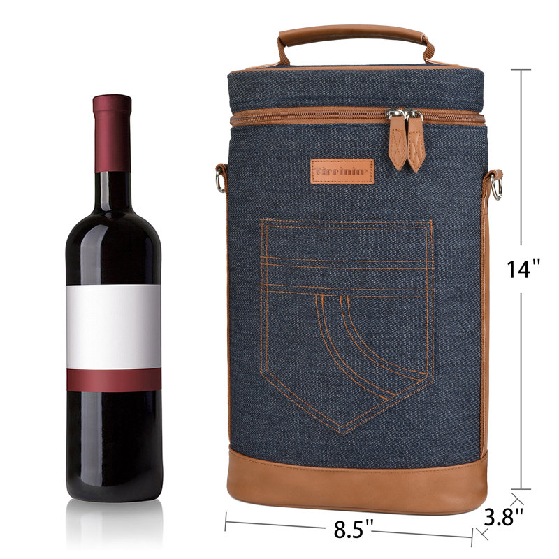 Caisse à vin Tirrinia 2, Bleu foncé