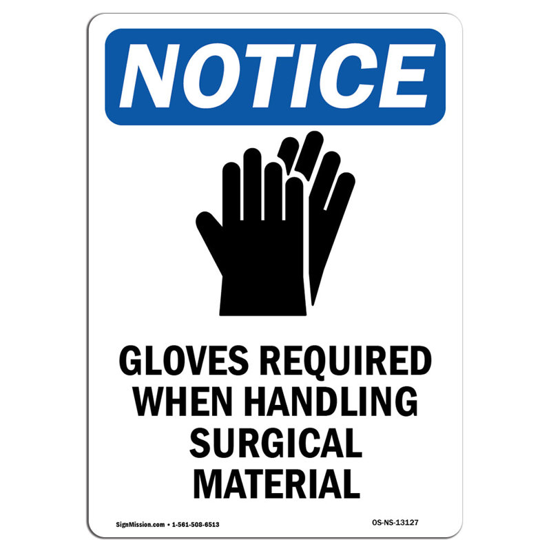 Gloves Required When Sign