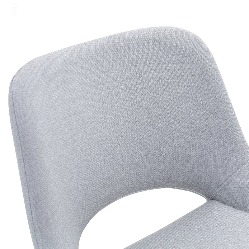 Ensemble de 2 tabourets de bar réglables Modern Modern, tissu en lin gris clair, peut supporter jusqu'à 250 lb, convient aux bars à la maison et aux îlots de cuisine.