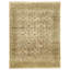 Hand Knotted Wool Area Rug in Gold And Green