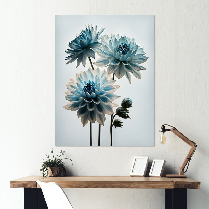 - Décoration murale marguerite florale en métal, H 20 po x l 12 po x P 1 po