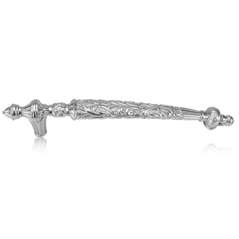 6” C TO C VERTICAL ONLY BELLEVIEW PULL, Satin Nickel