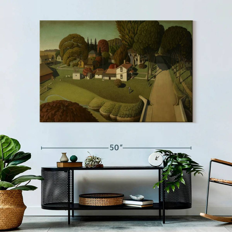 Alvord The Birthplace Of Herbert Hoover, 34" H x 51" W