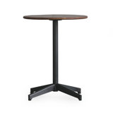 Nico Ash Round Solid Wood Top Metal Base Dining Table