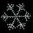 60" Warm White Sparkler Snowflake 1080 LED Lighted Window Décor
